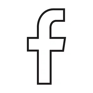 Black Stroke Facebook Icon