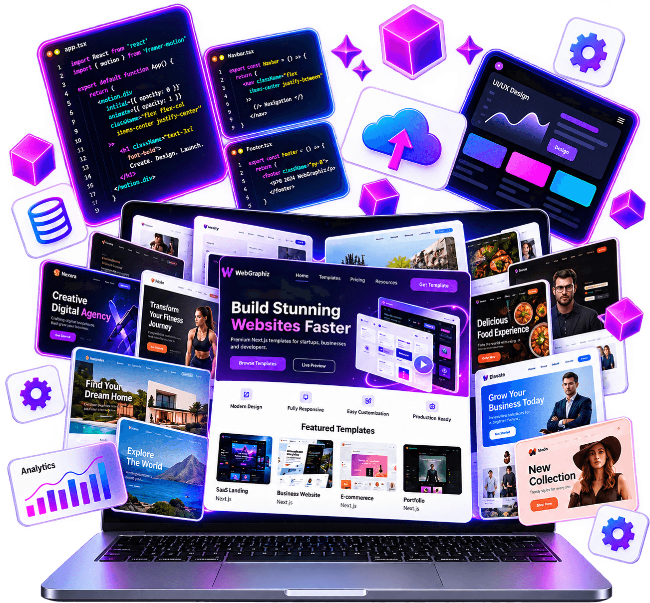 WebGraphiz - Custom Web Development, SaaS Engineering, Website Templates and SVG Icons