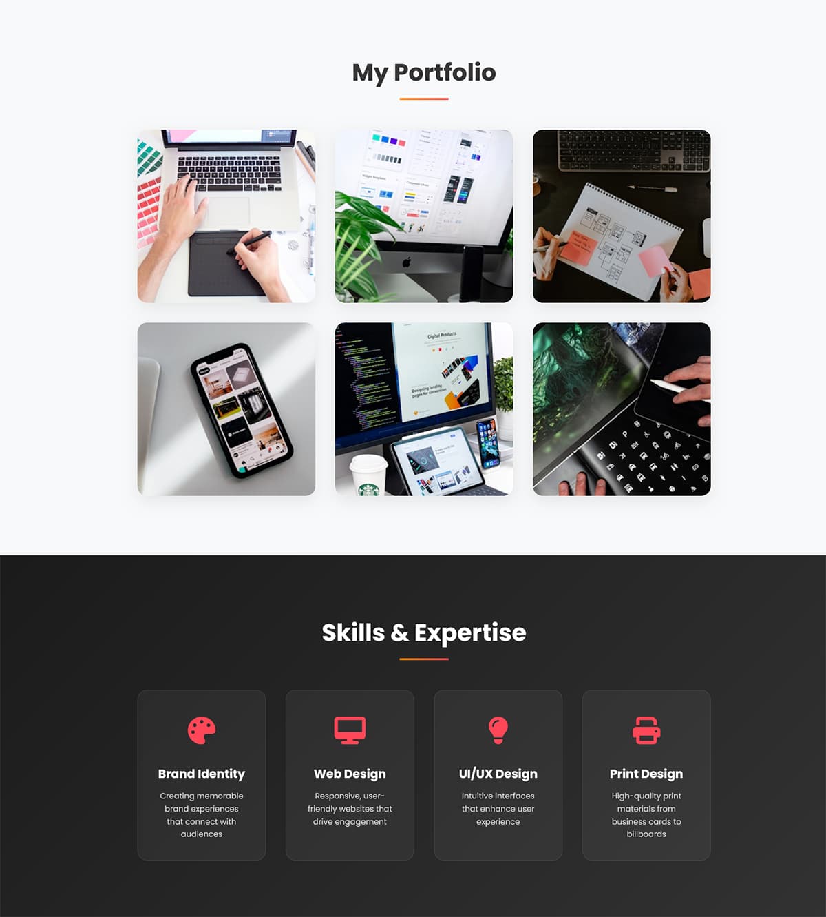 Graphic Designer Alex - Portfolio Website preview 1