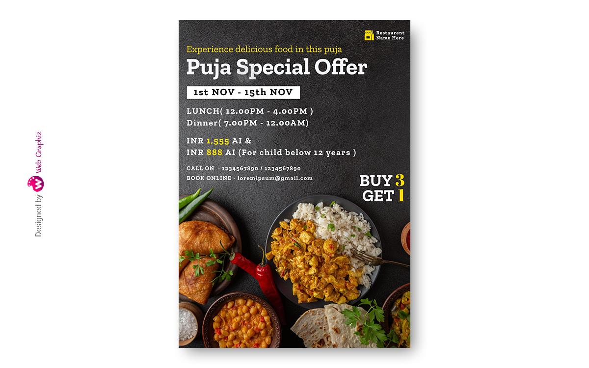 Puja offer on restaurant