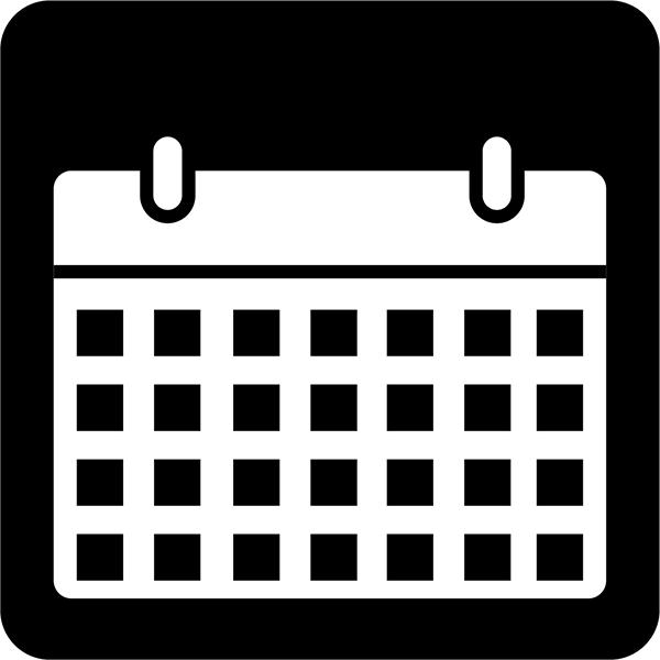 Black Calender Icon