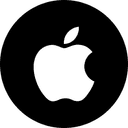 Apple Icon in Circle