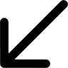 Down Left Arrow