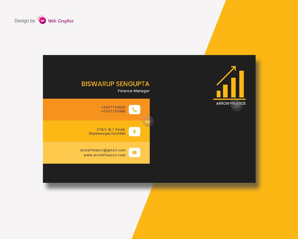 Finance Manager Visiting Card