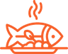 Fish on Plate SVG Icon