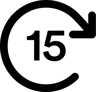 15 minute Forward Button