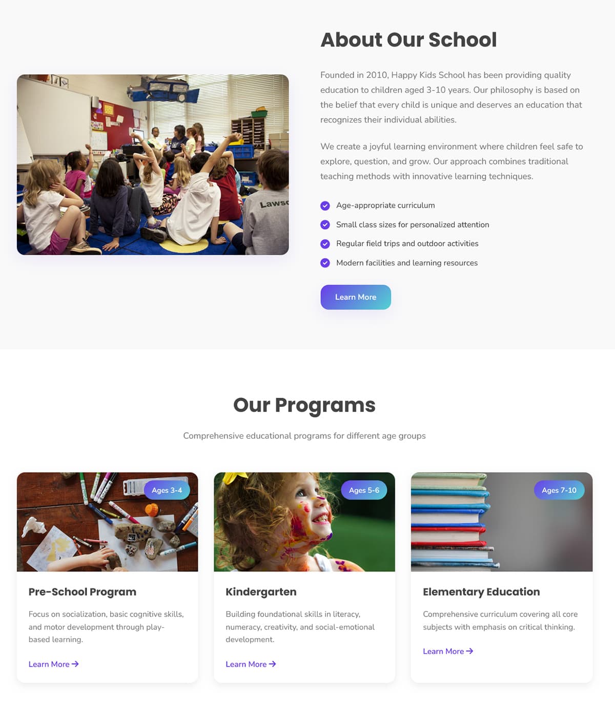 Happy Kids School - Template Children Educational Institute preview 1