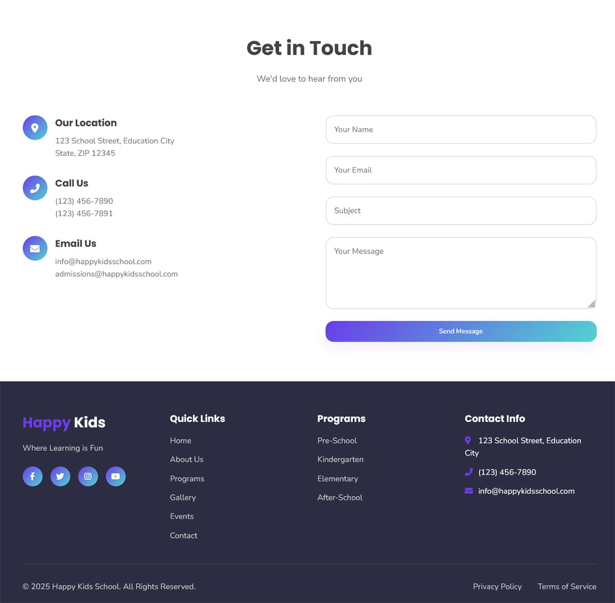 Happy Kids School - Template Children Educational Institute preview 4