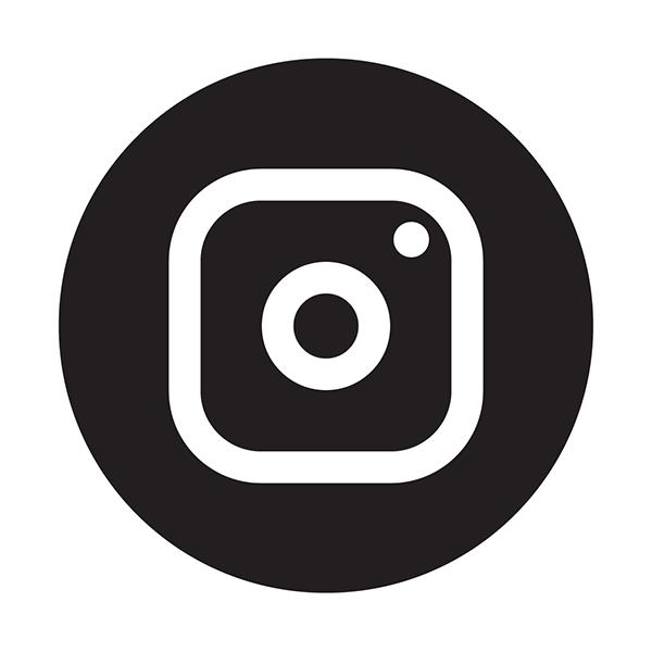 Black Fill Instagram Icon