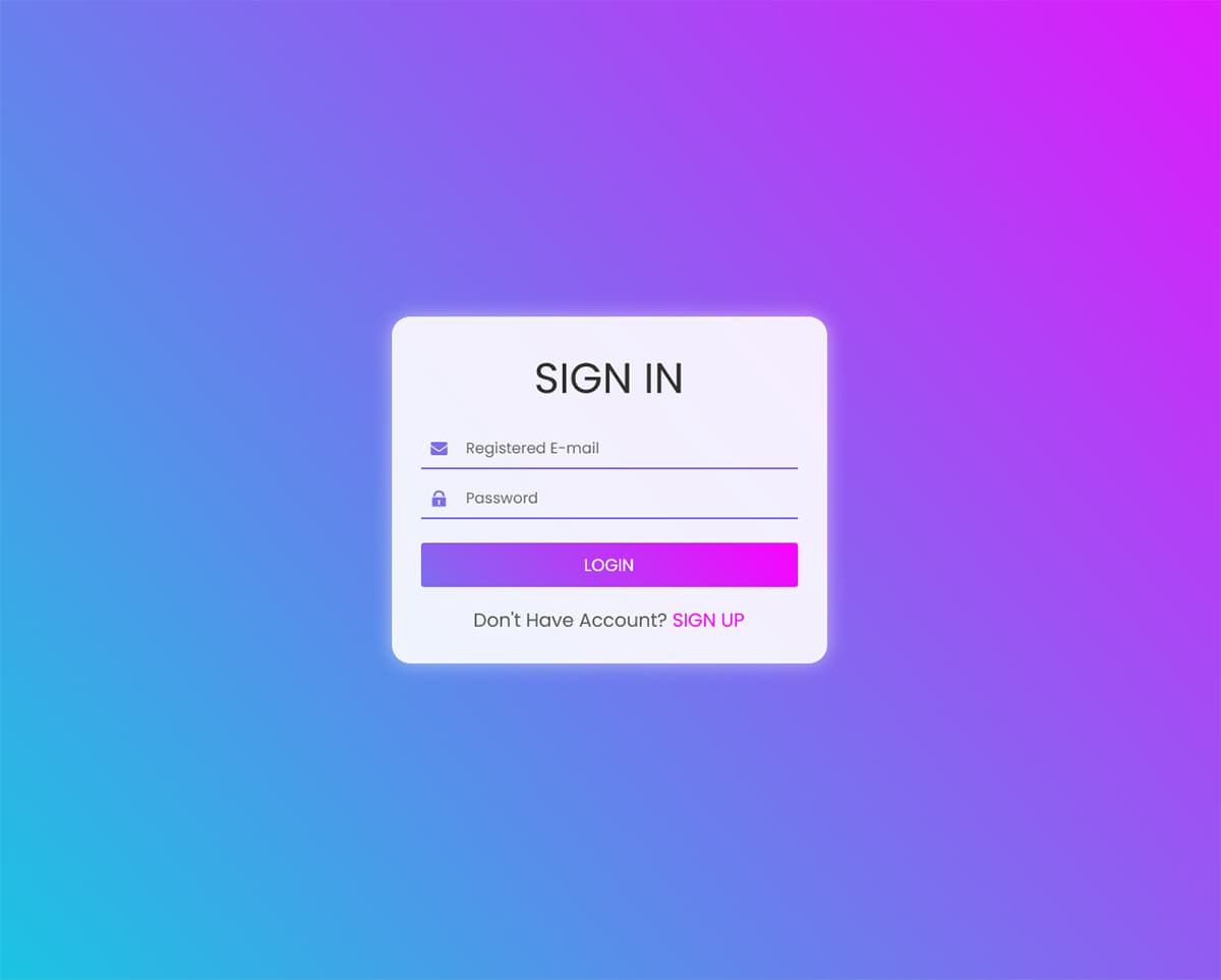 Authentication Form in Nodejs and EJS