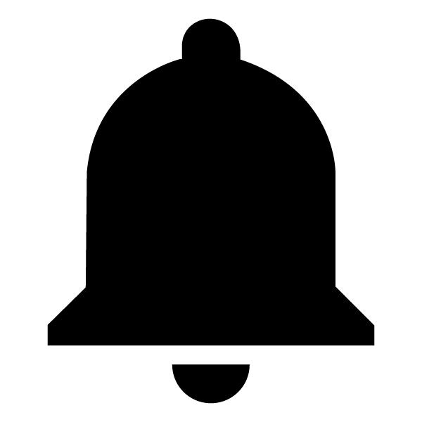 Black Notification Bell