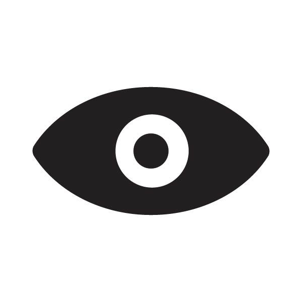 Black Fill Eye Icon