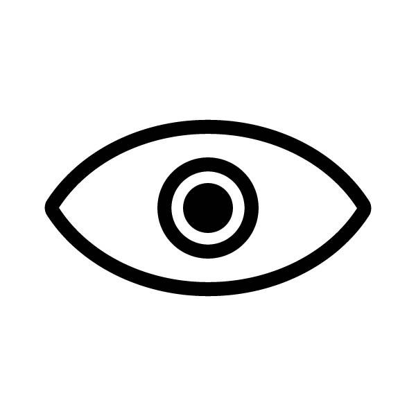 Black Stroke Eye Icon