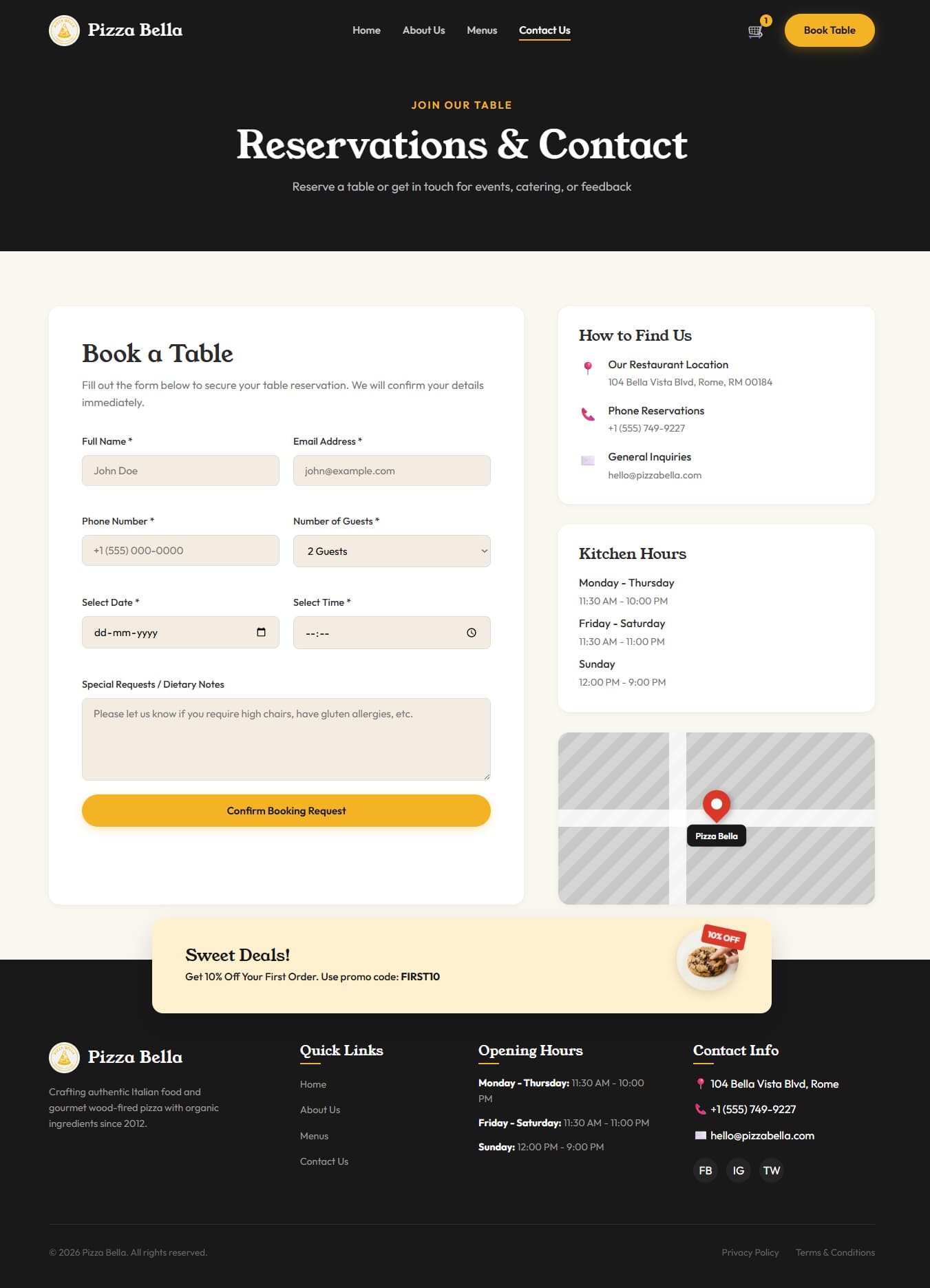 Pizza Bella - A Premium Italian Restaurant Template preview 5