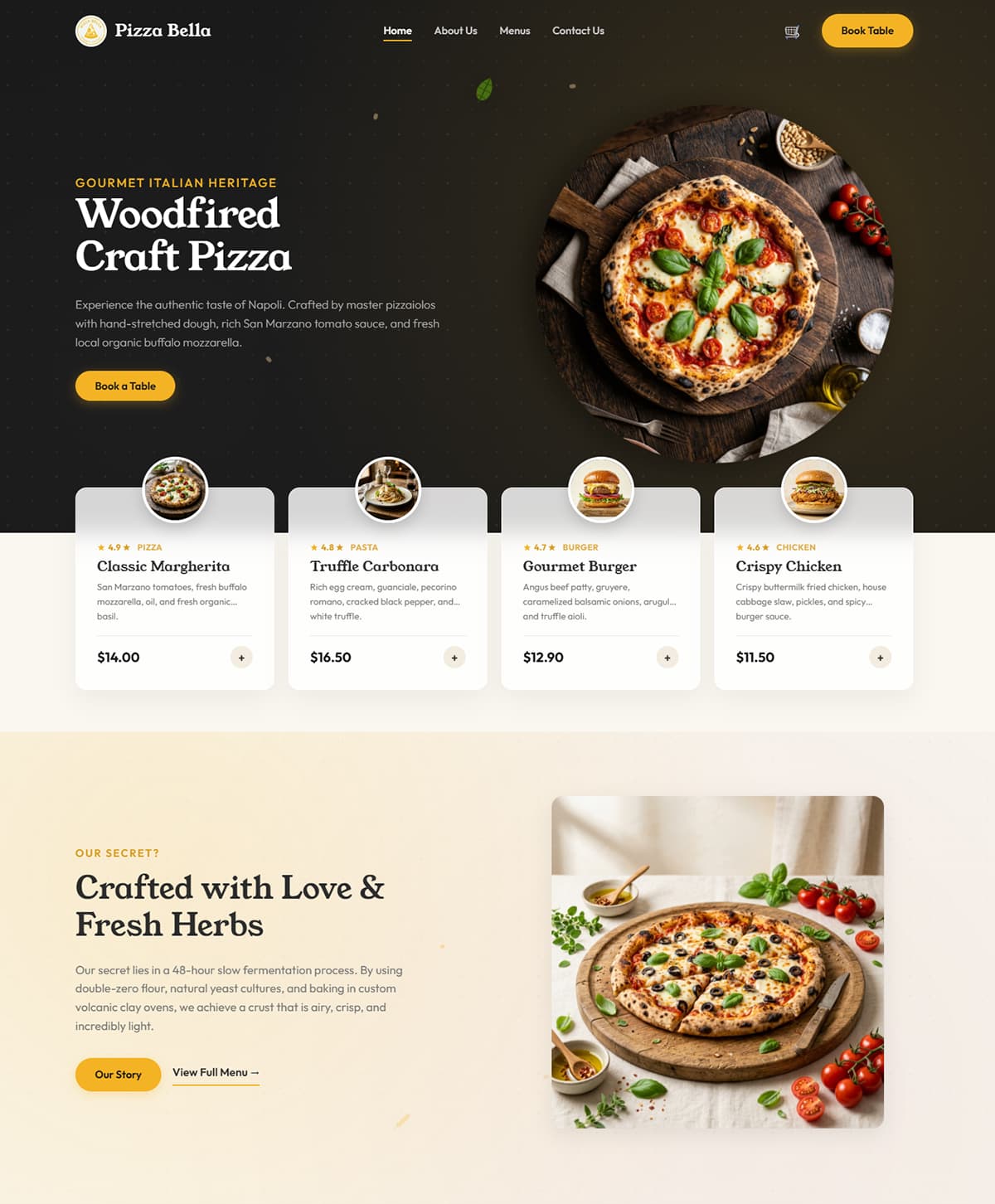 Pizza Bella - A Premium Italian Restaurant Template