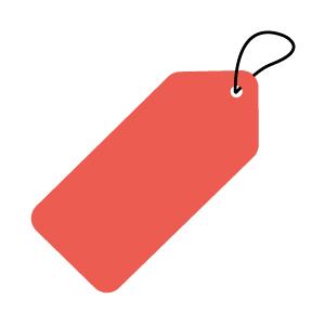 Red Price Tag Icon