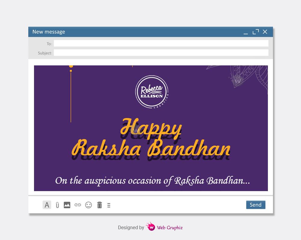 Purple Raksha Bandhan Email Blaster