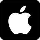 Apple Logo in Square