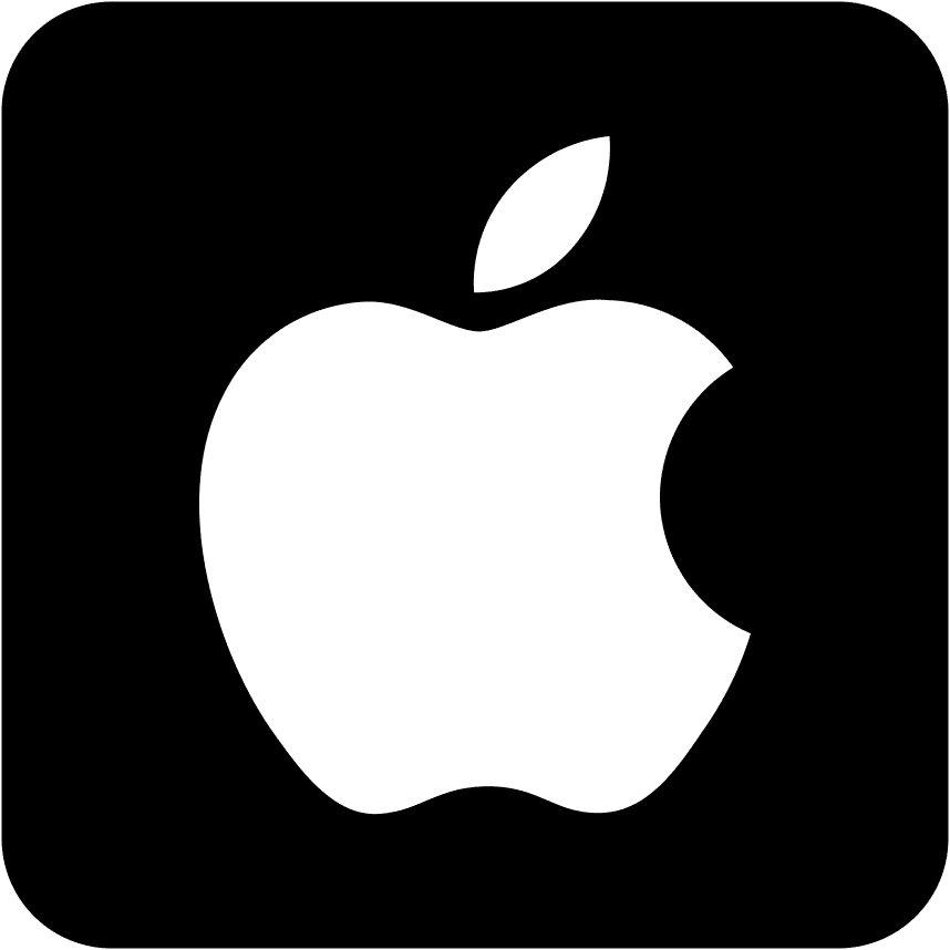 Apple Logo in Square