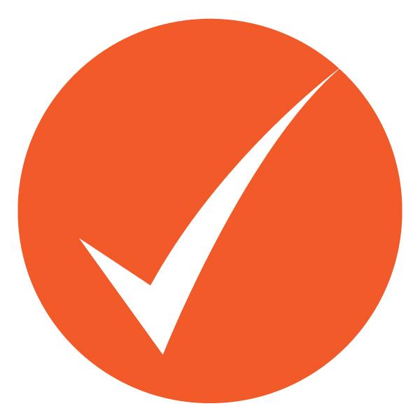 Orange Tick Mark