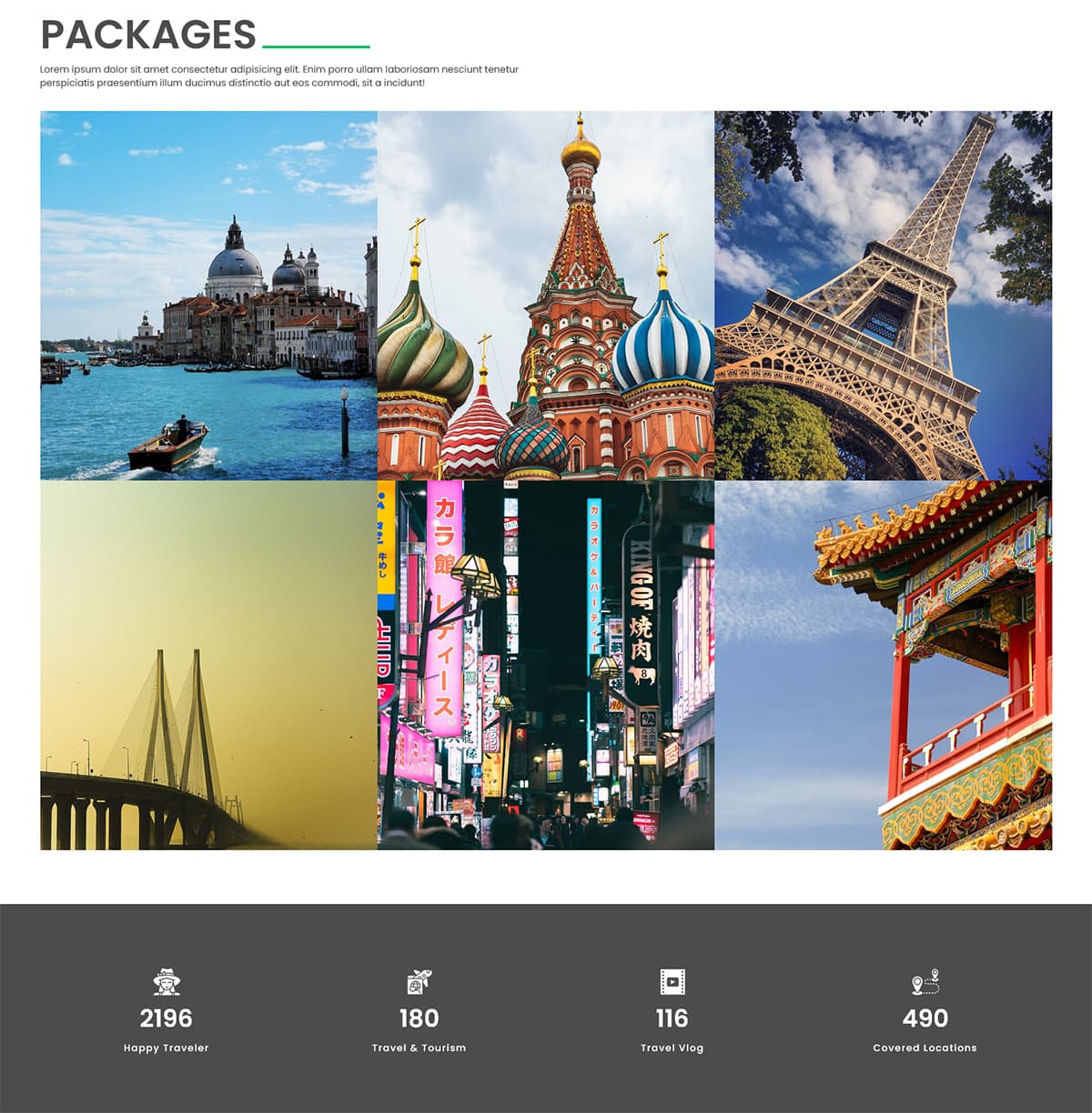 Travel Guide Website Portfolio Template: Perfect for Travel Enthusiasts preview 1