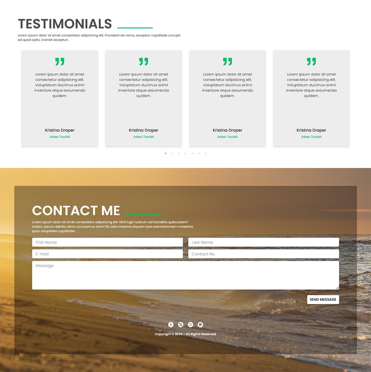 Travel Guide Website Portfolio Template: Perfect for Travel Enthusiasts preview 3