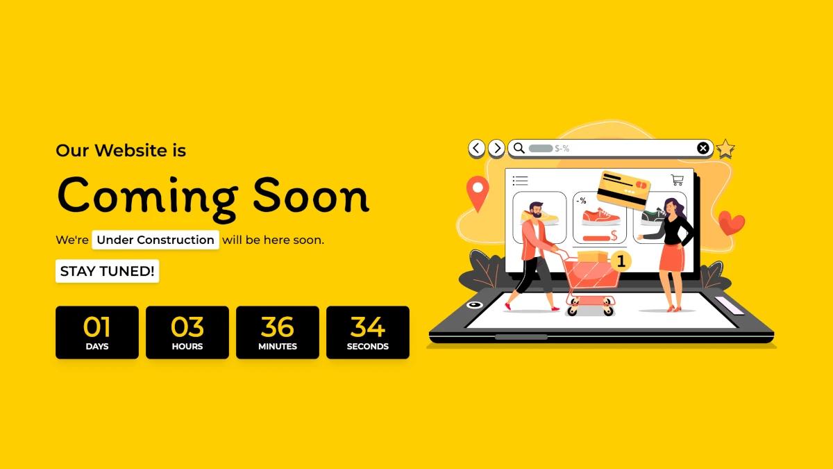 Next.js Under Construction Page for E-Commerce Website