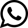 WhatsApp Black Stroke SVG Icon