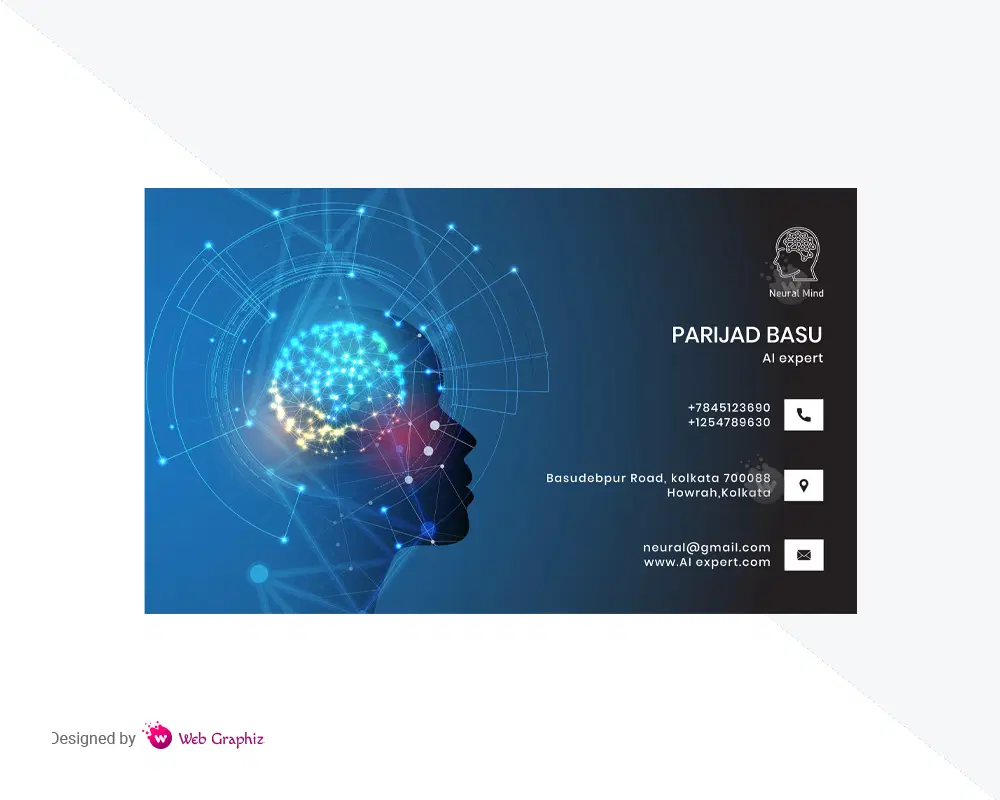 Visiting Card for AI expert