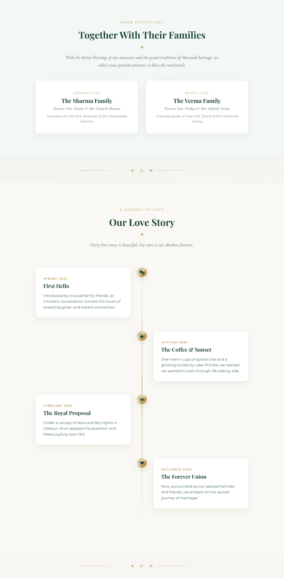 Arun & Meera - Royal Indian Wedding Invitation Template preview 2