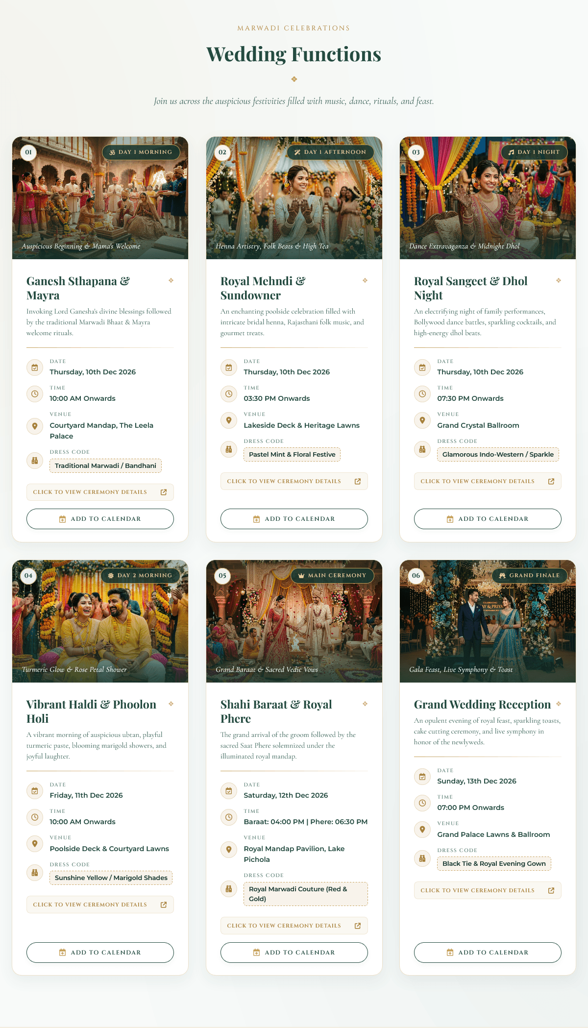 Arun & Meera - Royal Indian Wedding Invitation Template preview 3