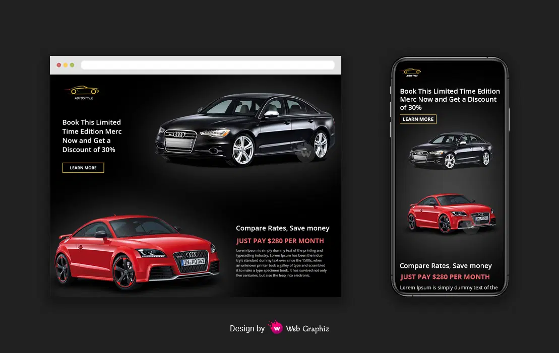 Autostyle - New car promotional page