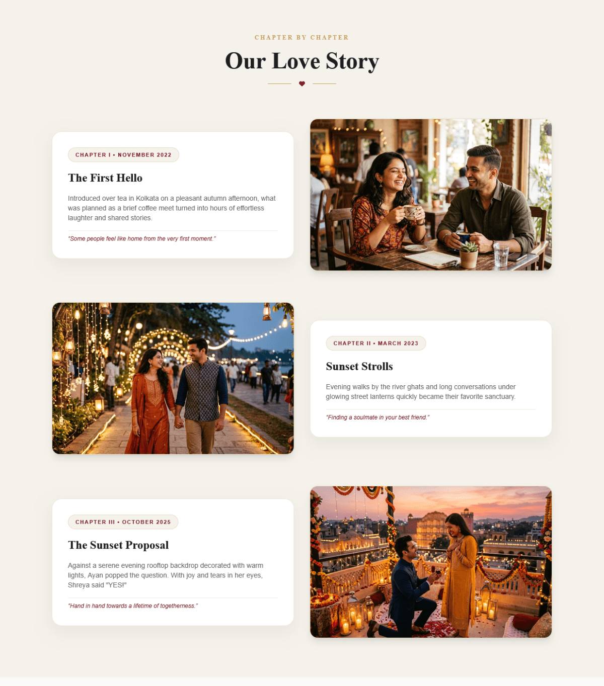 Ayan & Shreya - Royal Bengali Wedding Invitation Website preview 1