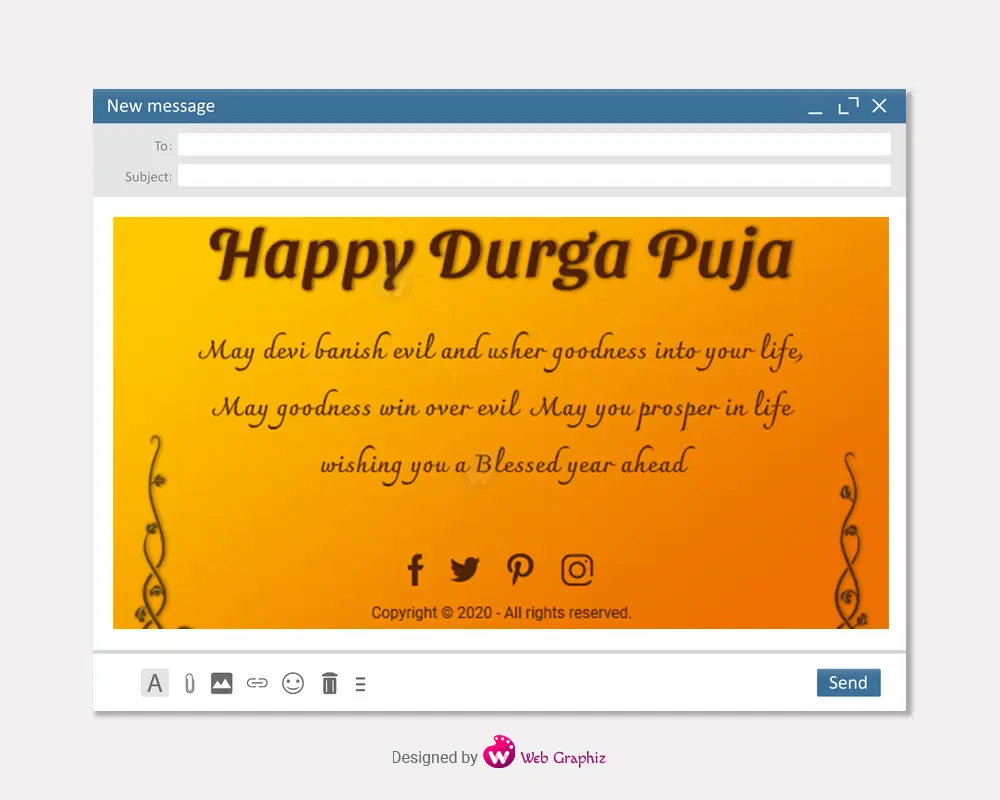 Durga Puja Email Blaster