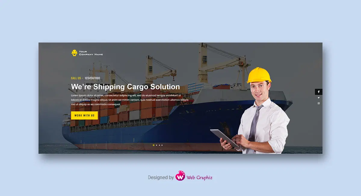 Shipping Cargo Web Banner
