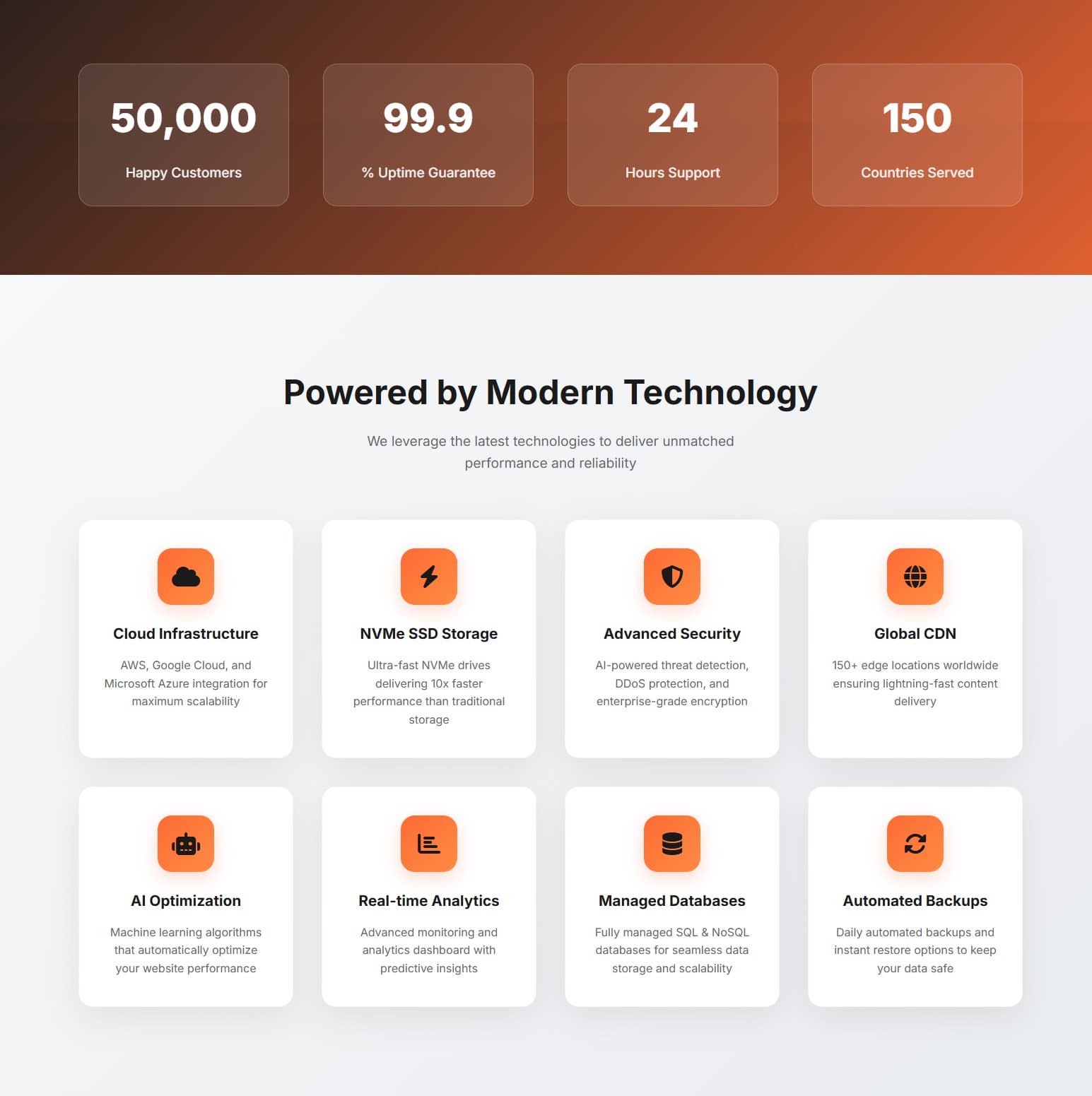 CloudHost Pro - Web Hosting Website Landing Page preview 1