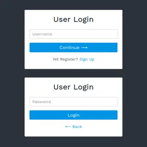 Login Form with Hidden Password Field