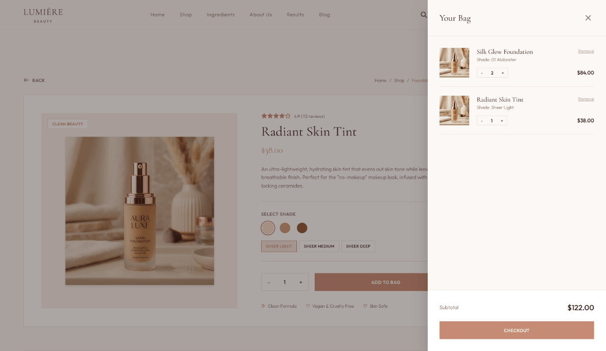 Lumiere Beauty - E-Commerce for Beauty Products preview 4