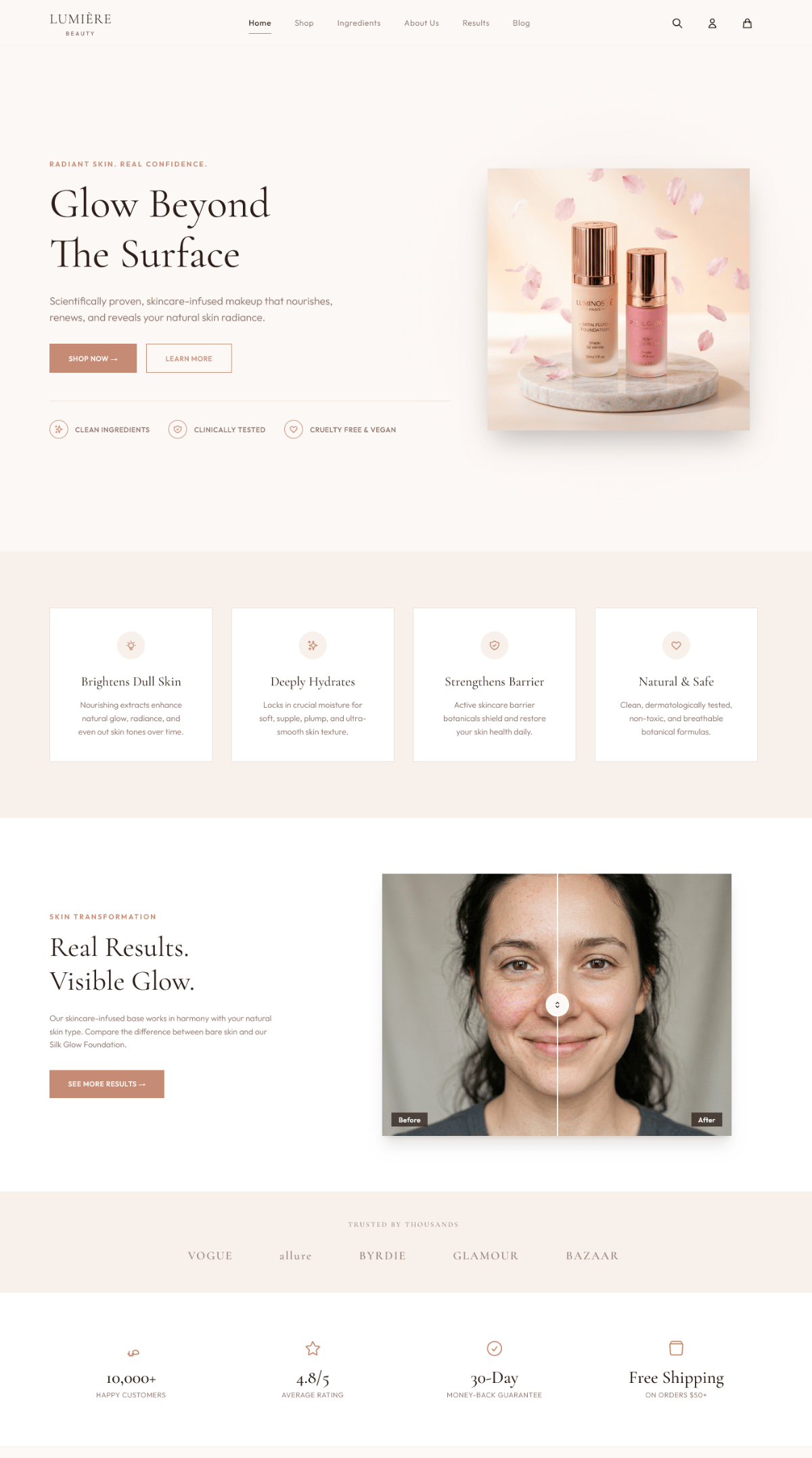 Lumiere Beauty - E-Commerce for Beauty Products