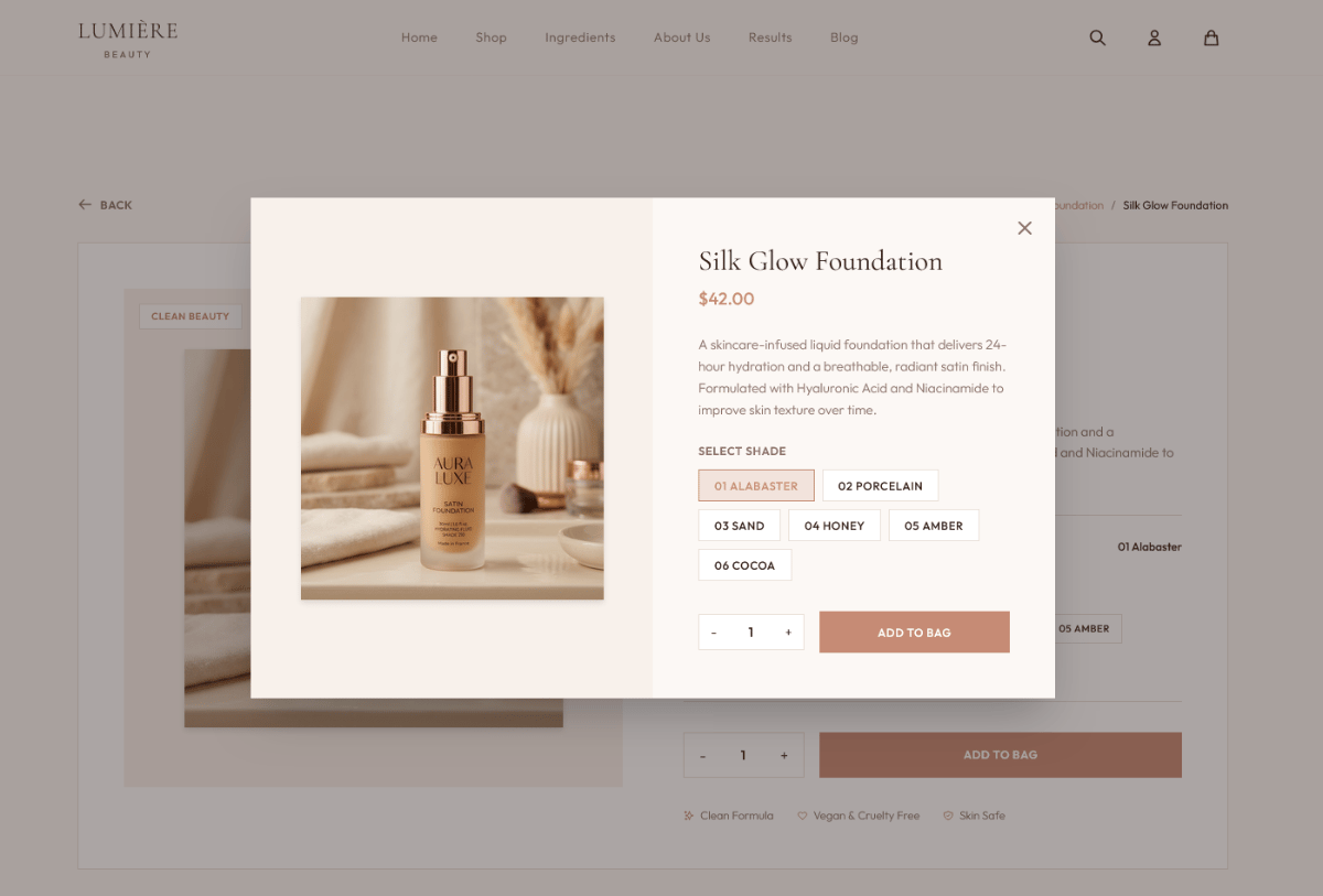 Lumiere Beauty - E-Commerce for Beauty Products preview 2