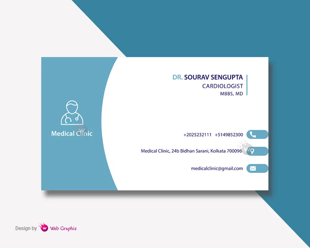 Medical Clinic Visiting Card Doctor