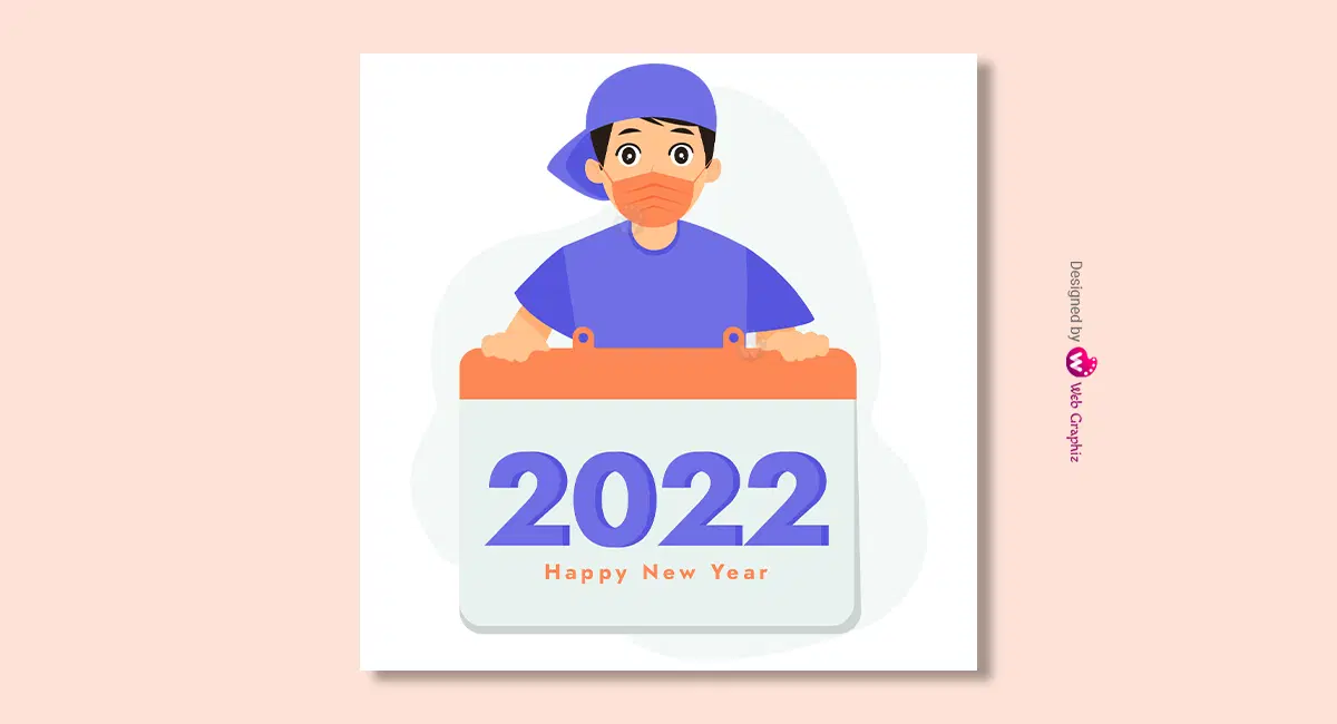 New Year 2022 Vector Illustration