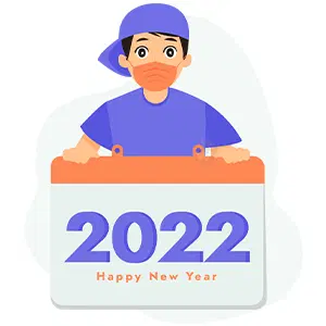 New Year 2022 Vector Illustration