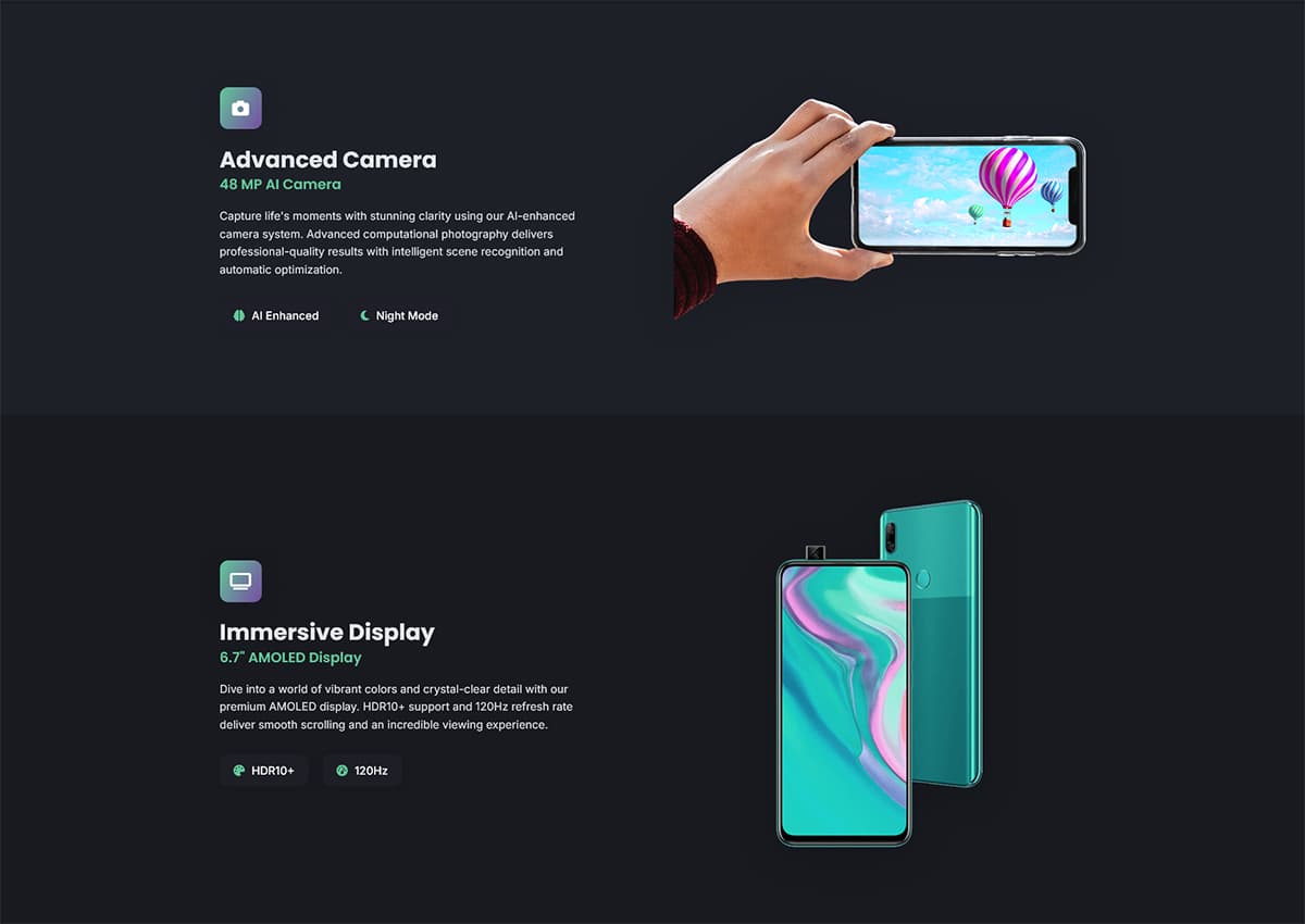 Quba Mobile - Mobile Promotional Landing Page preview 1