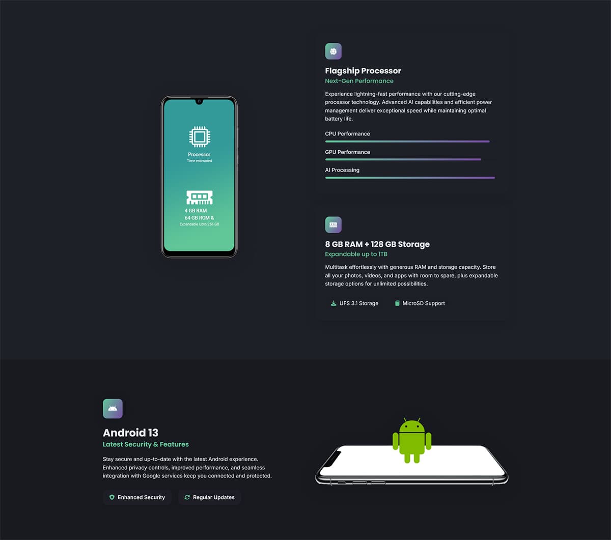 Quba Mobile - Mobile Promotional Landing Page preview 2