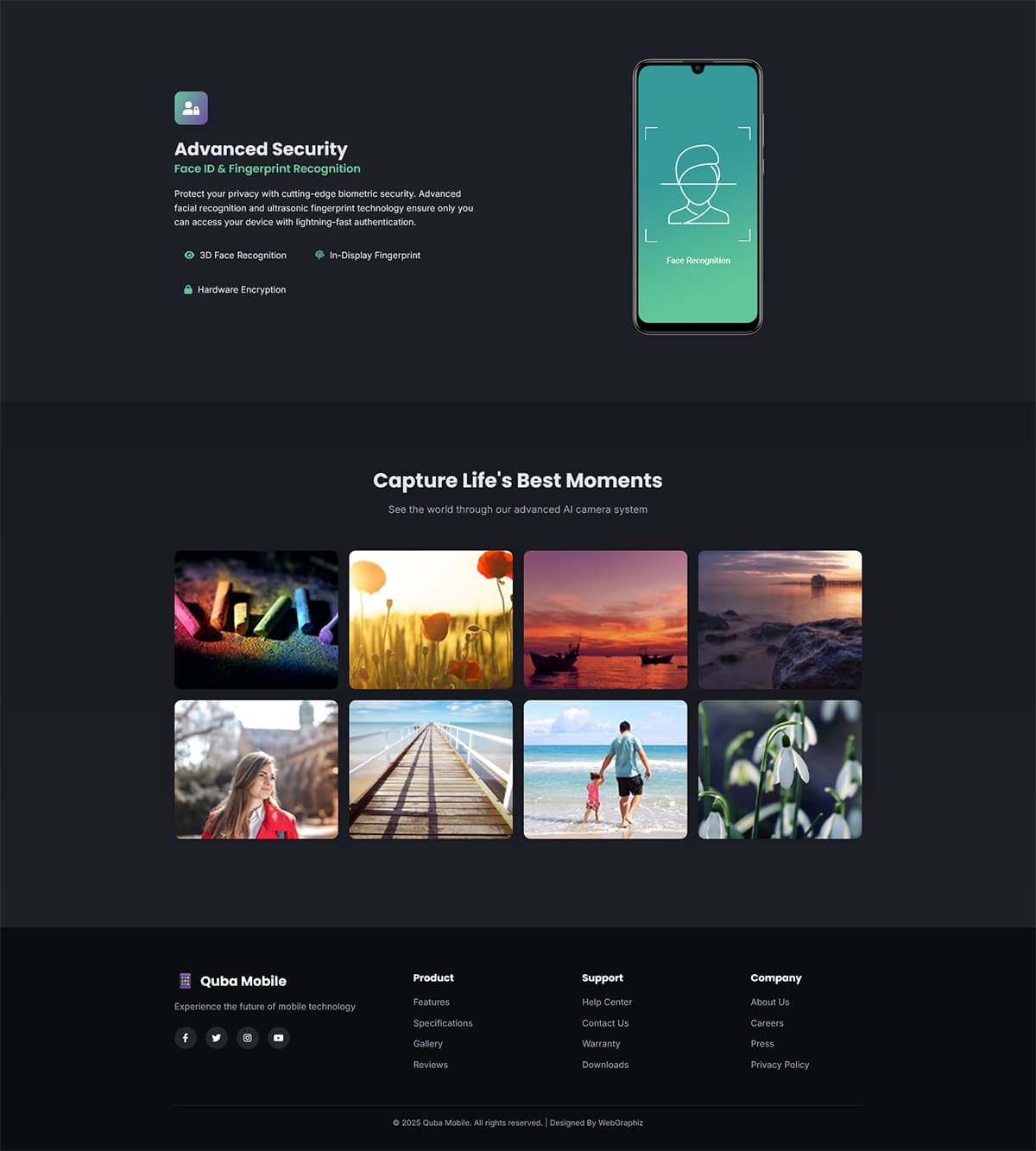 Quba Mobile - Mobile Promotional Landing Page preview 3