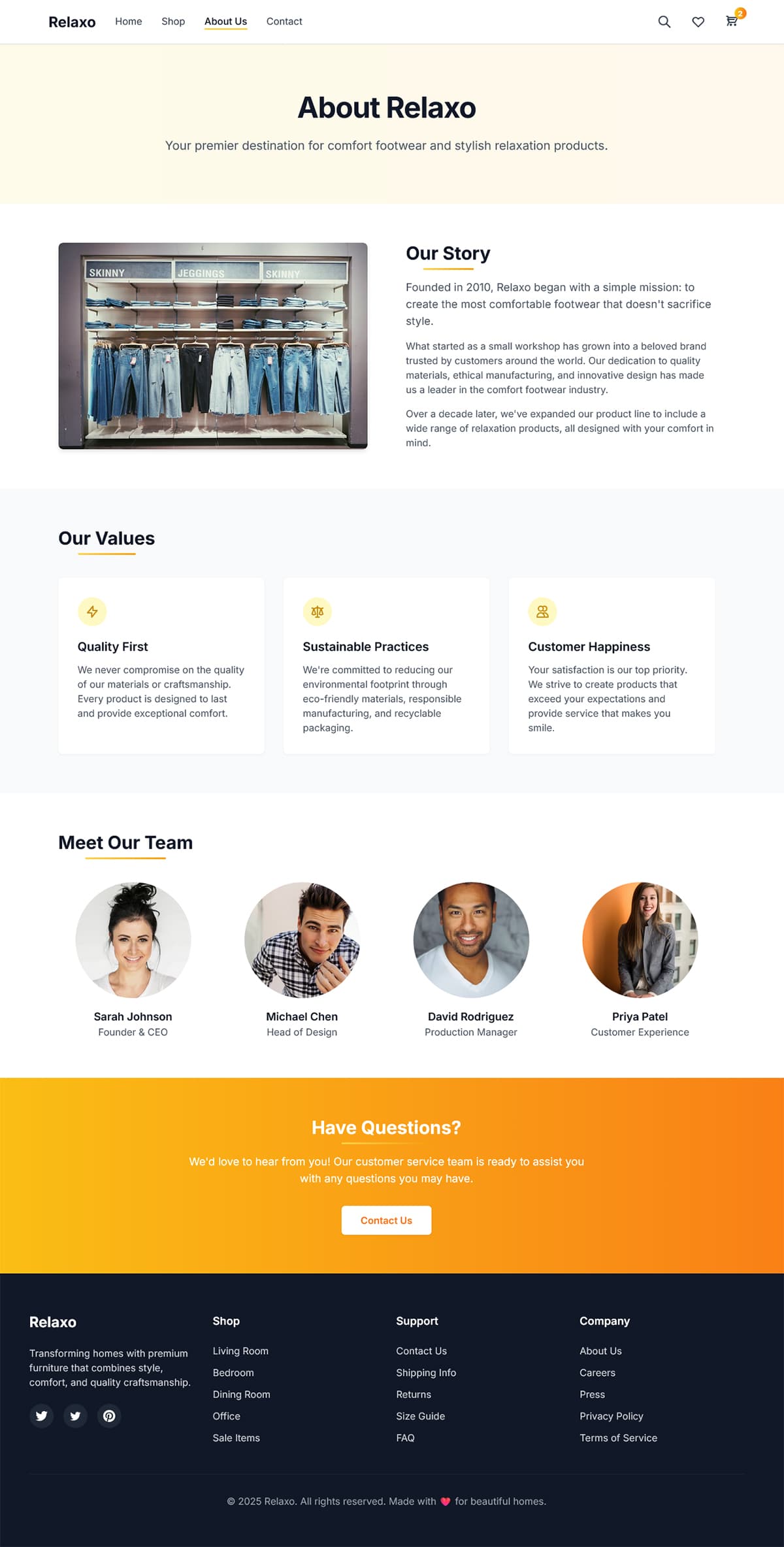 Relaxo - Furniture E-Commerce Platform preview 4
