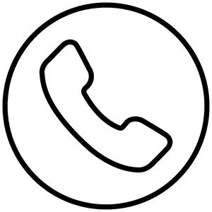 Black Circle Call Icon
