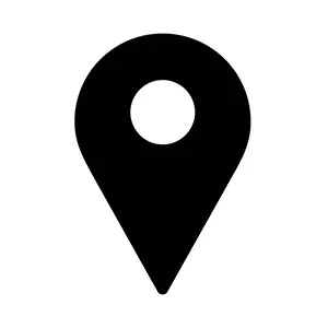 Black Fill Location Icon