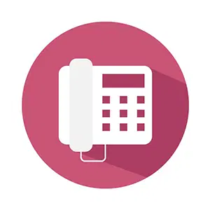 Pink Phone Icon